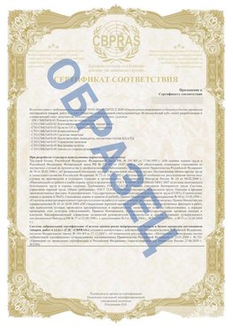 Образец Приложение к СТО 01.064.00220722.2-2020 Истра Сертификат СТО 01.064.00220722.2-2020 